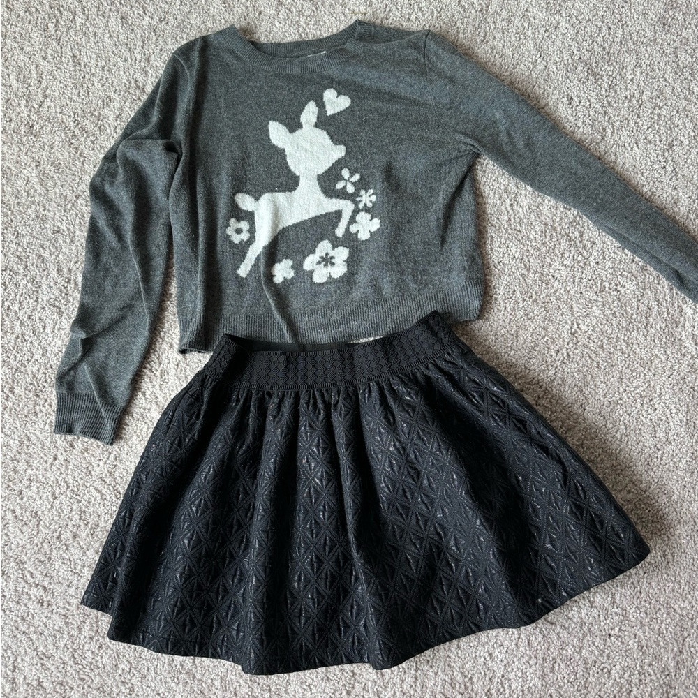 Sweater and skirt bundle